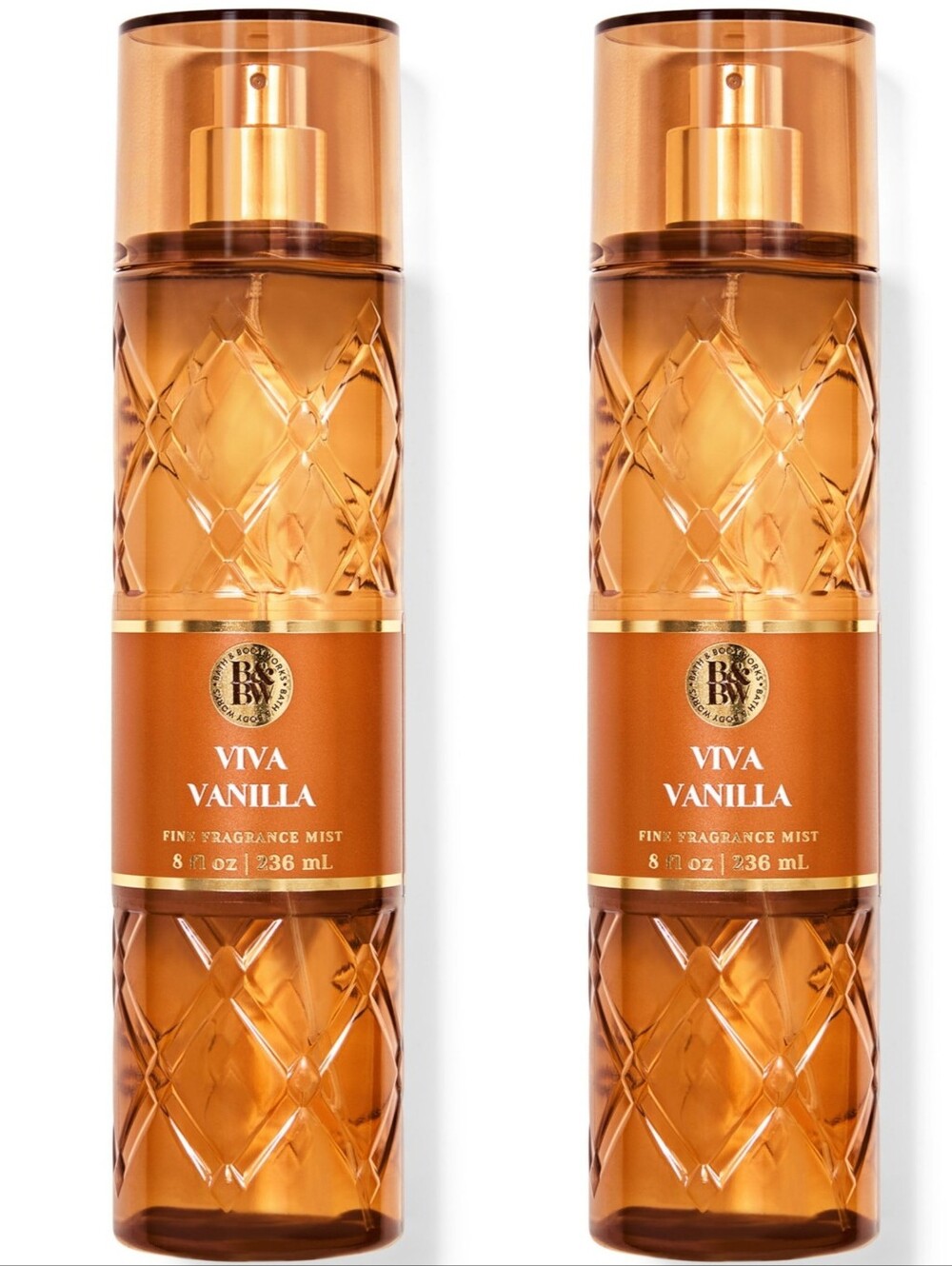 Bath & Body Works Viva Vanilla Fine Fragrance Mist Set of 2 NEW Rare